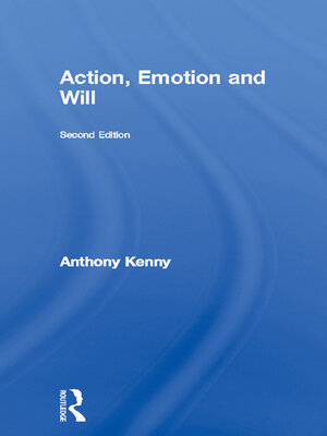 cover image of Action, Emotion and Will